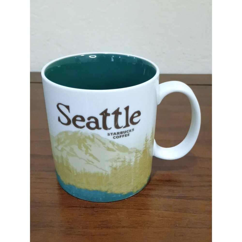 Starbucks Seattle Mt. Rainier 2008 Collector Series Coffee Mug, 16 Ounce
